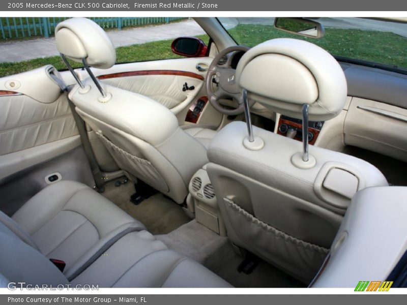 Firemist Red Metallic / Stone 2005 Mercedes-Benz CLK 500 Cabriolet