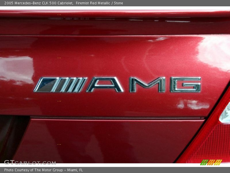 Firemist Red Metallic / Stone 2005 Mercedes-Benz CLK 500 Cabriolet