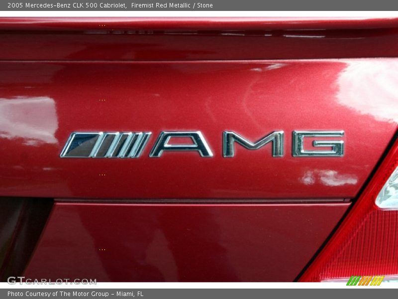 Firemist Red Metallic / Stone 2005 Mercedes-Benz CLK 500 Cabriolet