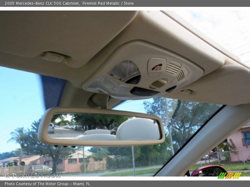 Firemist Red Metallic / Stone 2005 Mercedes-Benz CLK 500 Cabriolet