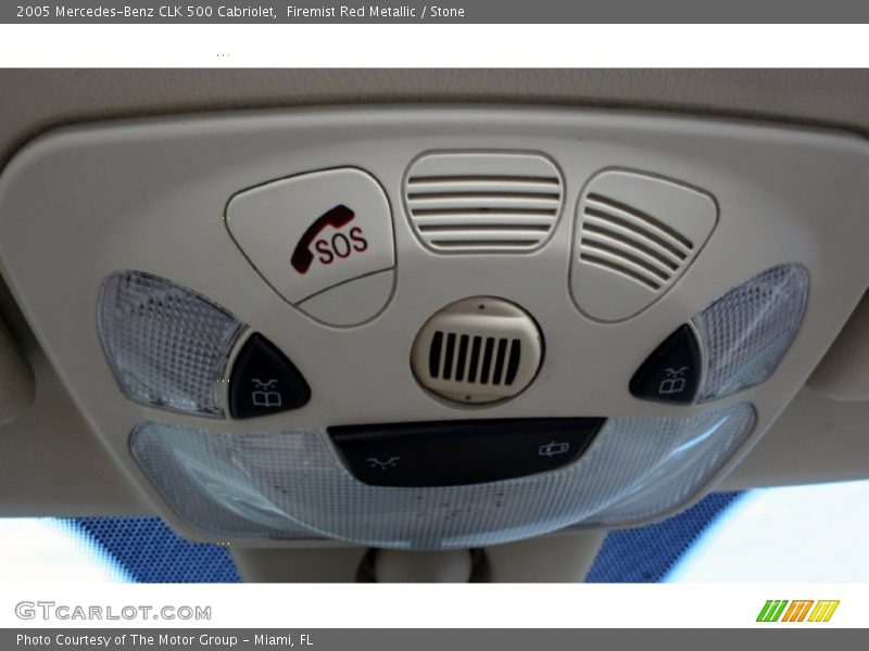 Firemist Red Metallic / Stone 2005 Mercedes-Benz CLK 500 Cabriolet