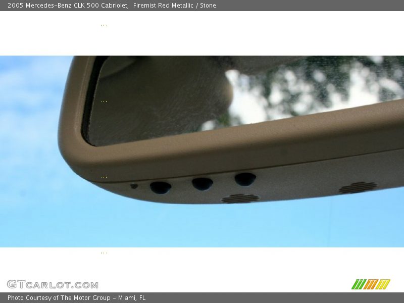 Firemist Red Metallic / Stone 2005 Mercedes-Benz CLK 500 Cabriolet