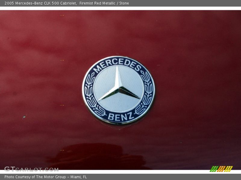 Firemist Red Metallic / Stone 2005 Mercedes-Benz CLK 500 Cabriolet