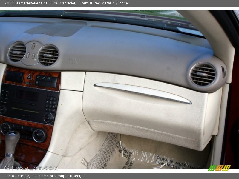 Firemist Red Metallic / Stone 2005 Mercedes-Benz CLK 500 Cabriolet