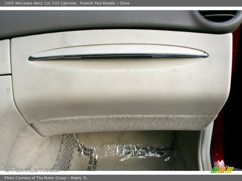 Firemist Red Metallic / Stone 2005 Mercedes-Benz CLK 500 Cabriolet