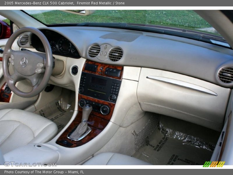 Firemist Red Metallic / Stone 2005 Mercedes-Benz CLK 500 Cabriolet