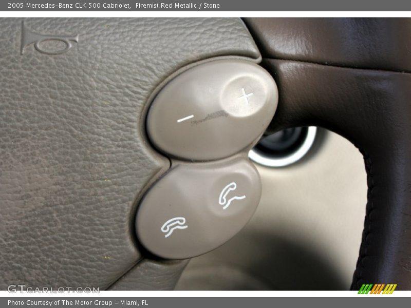 Firemist Red Metallic / Stone 2005 Mercedes-Benz CLK 500 Cabriolet