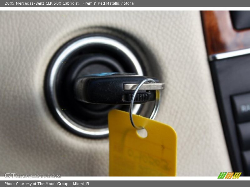 Firemist Red Metallic / Stone 2005 Mercedes-Benz CLK 500 Cabriolet