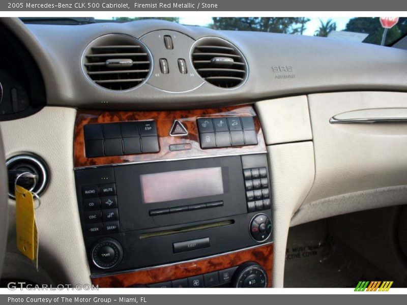 Firemist Red Metallic / Stone 2005 Mercedes-Benz CLK 500 Cabriolet