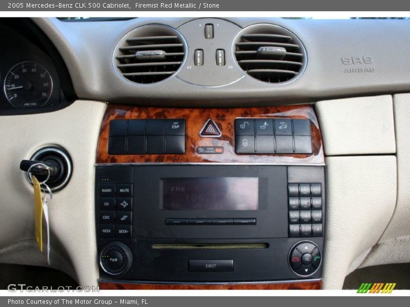 Firemist Red Metallic / Stone 2005 Mercedes-Benz CLK 500 Cabriolet