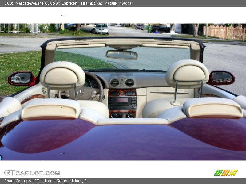 Firemist Red Metallic / Stone 2005 Mercedes-Benz CLK 500 Cabriolet