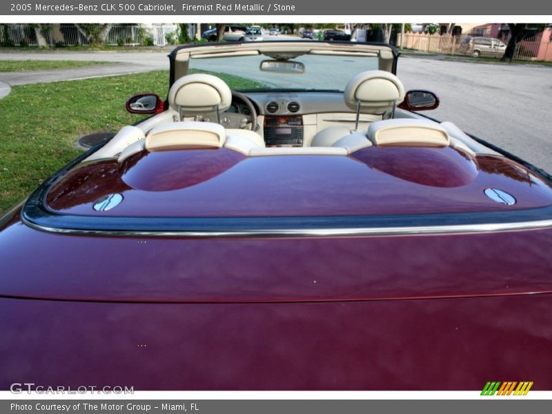 Firemist Red Metallic / Stone 2005 Mercedes-Benz CLK 500 Cabriolet