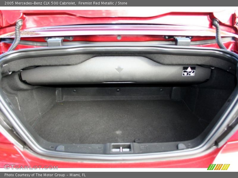 Firemist Red Metallic / Stone 2005 Mercedes-Benz CLK 500 Cabriolet