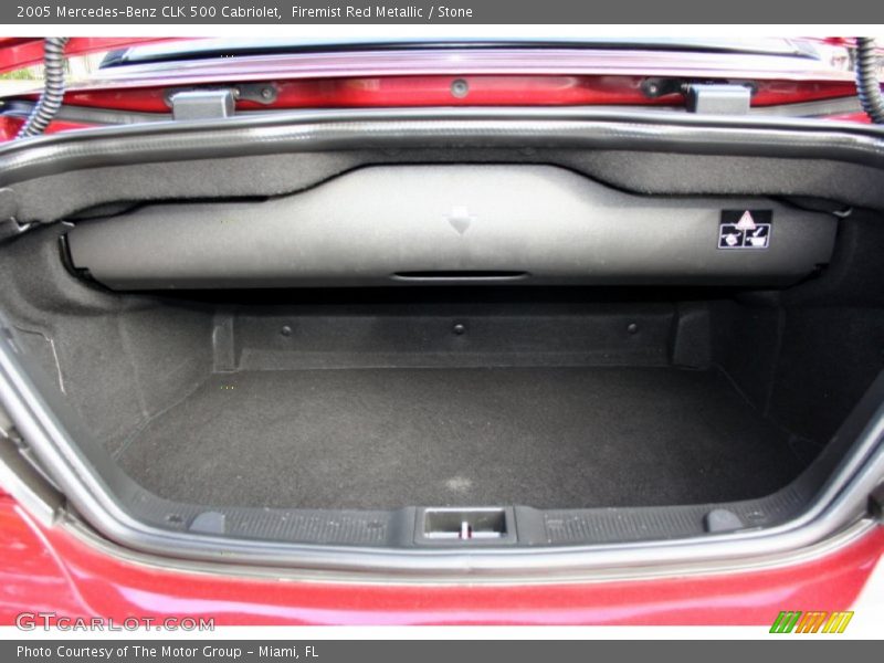 Firemist Red Metallic / Stone 2005 Mercedes-Benz CLK 500 Cabriolet