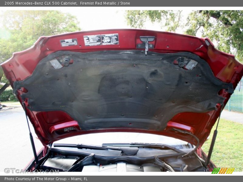 Firemist Red Metallic / Stone 2005 Mercedes-Benz CLK 500 Cabriolet