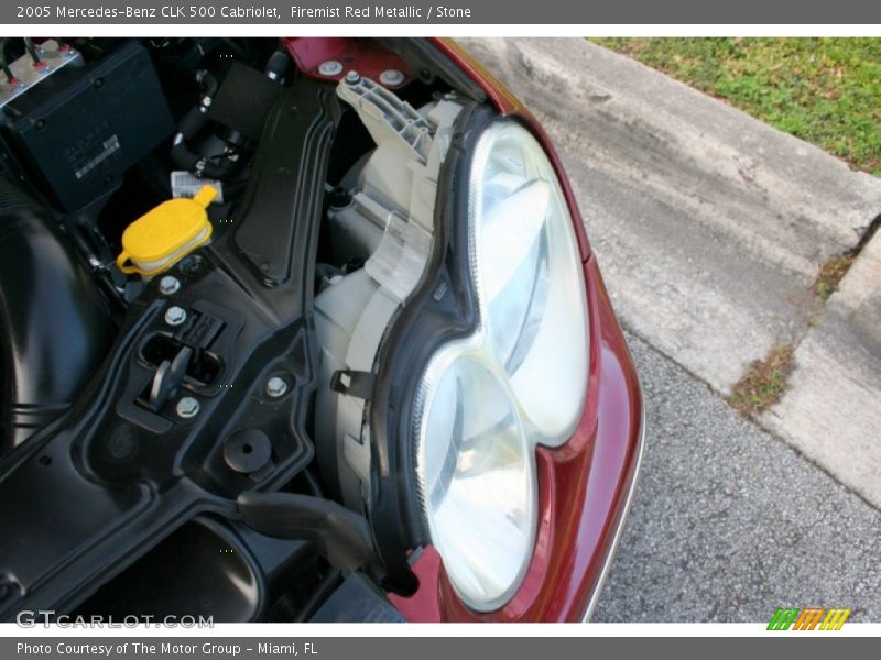 Firemist Red Metallic / Stone 2005 Mercedes-Benz CLK 500 Cabriolet