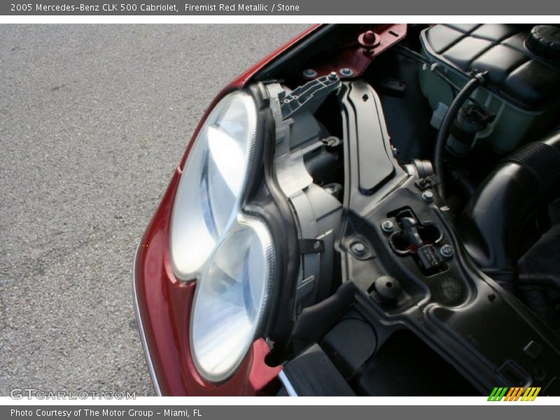 Firemist Red Metallic / Stone 2005 Mercedes-Benz CLK 500 Cabriolet