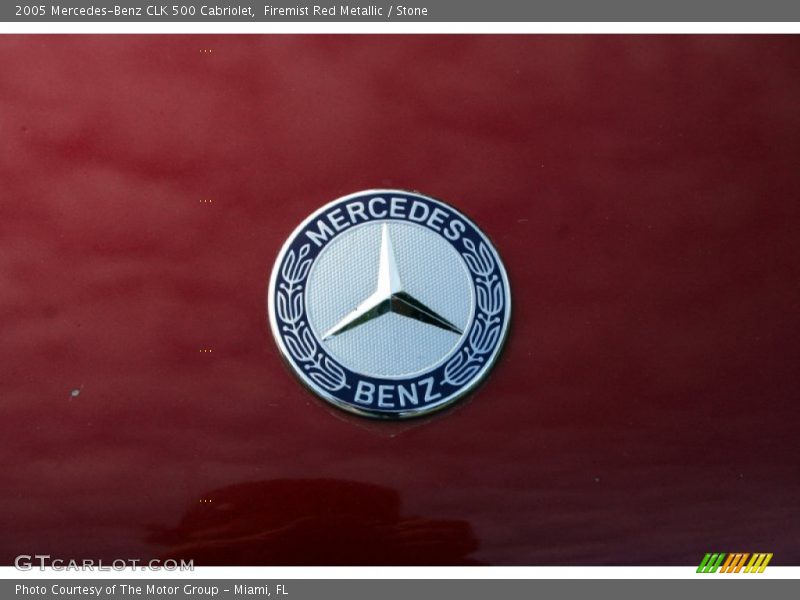 Firemist Red Metallic / Stone 2005 Mercedes-Benz CLK 500 Cabriolet