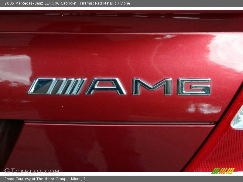 Firemist Red Metallic / Stone 2005 Mercedes-Benz CLK 500 Cabriolet