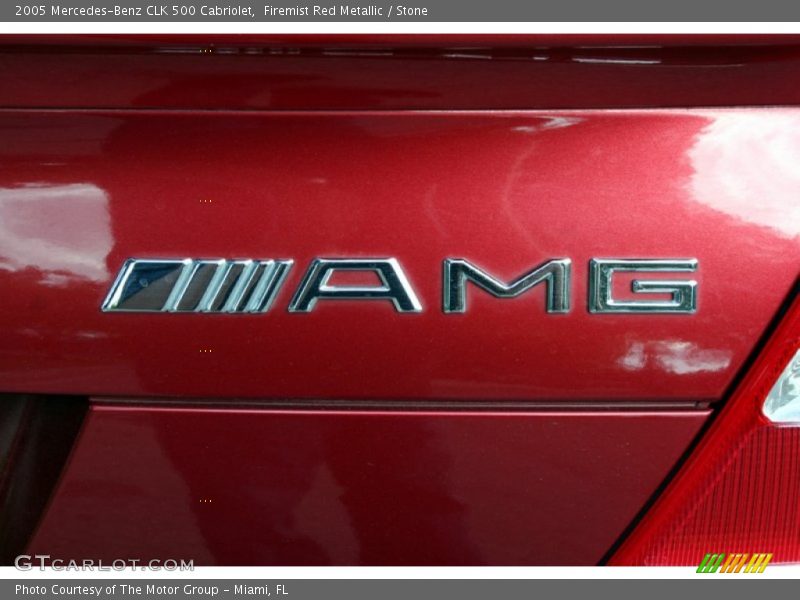 Firemist Red Metallic / Stone 2005 Mercedes-Benz CLK 500 Cabriolet