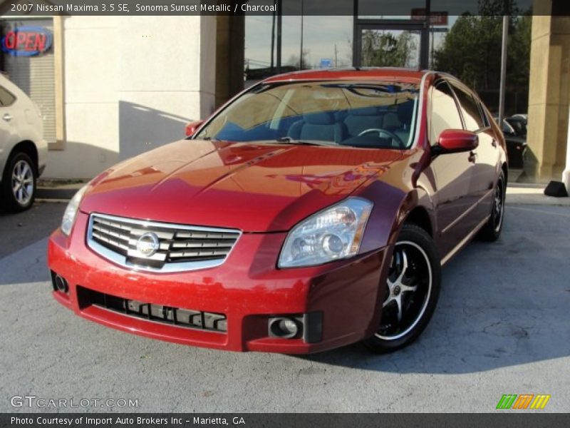 Sonoma Sunset Metallic / Charcoal 2007 Nissan Maxima 3.5 SE