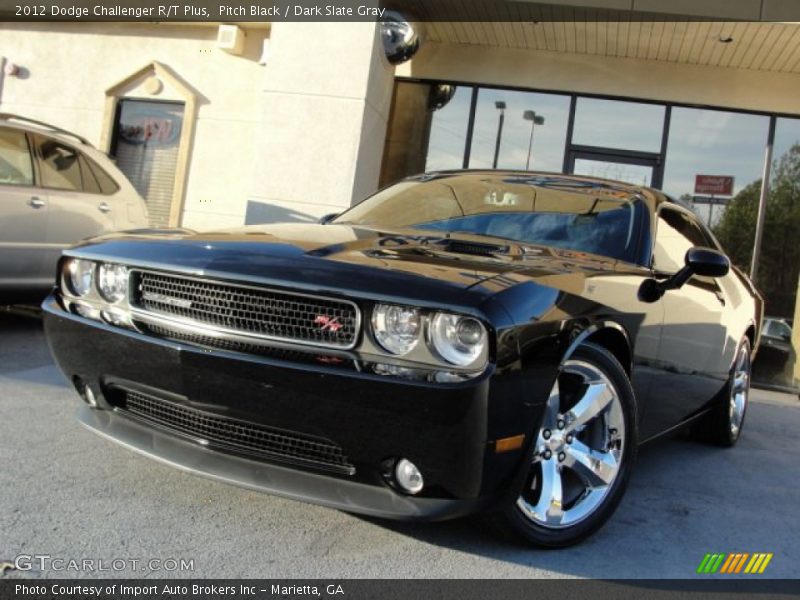 Pitch Black / Dark Slate Gray 2012 Dodge Challenger R/T Plus