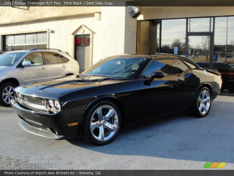 Pitch Black / Dark Slate Gray 2012 Dodge Challenger R/T Plus