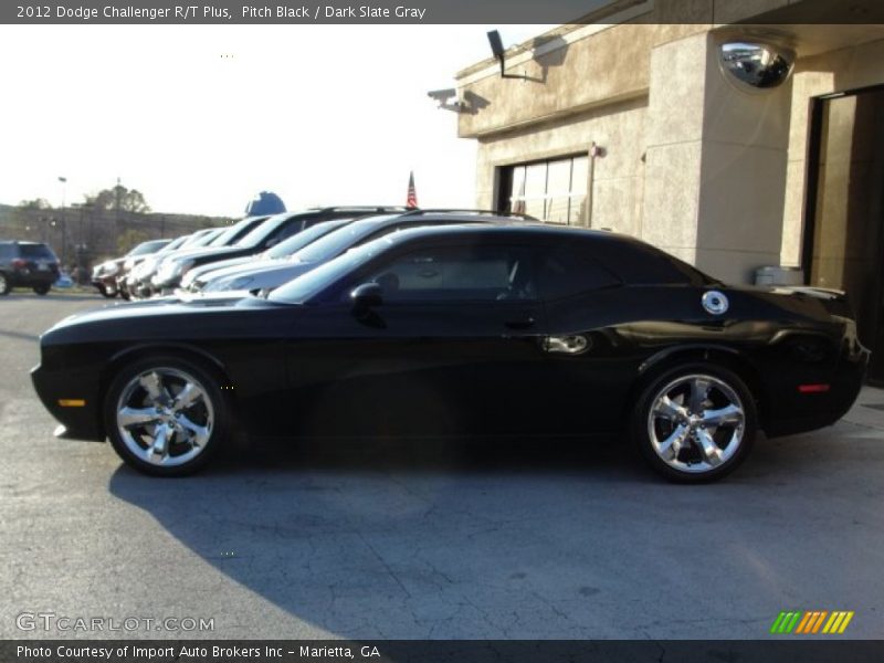 Pitch Black / Dark Slate Gray 2012 Dodge Challenger R/T Plus