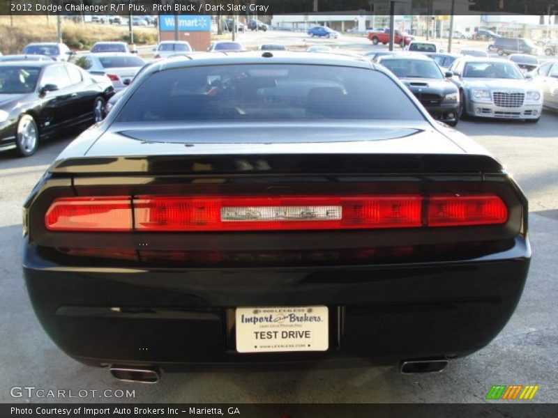 Pitch Black / Dark Slate Gray 2012 Dodge Challenger R/T Plus