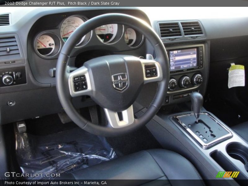 Pitch Black / Dark Slate Gray 2012 Dodge Challenger R/T Plus