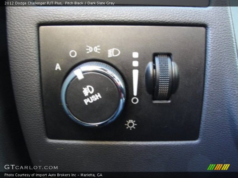 Pitch Black / Dark Slate Gray 2012 Dodge Challenger R/T Plus