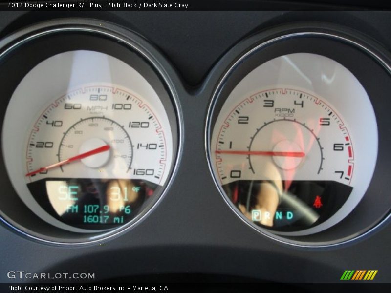 Pitch Black / Dark Slate Gray 2012 Dodge Challenger R/T Plus