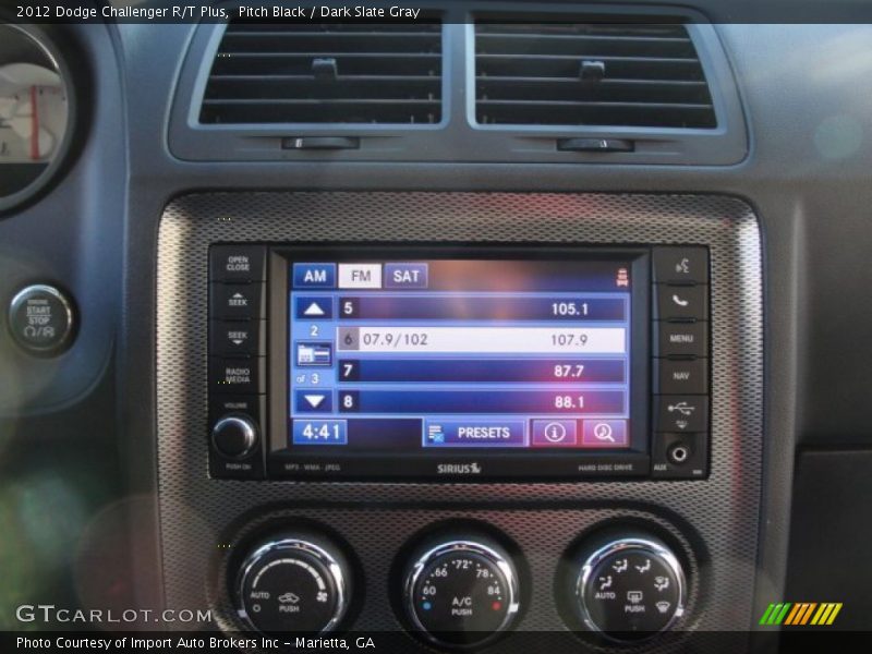 Pitch Black / Dark Slate Gray 2012 Dodge Challenger R/T Plus