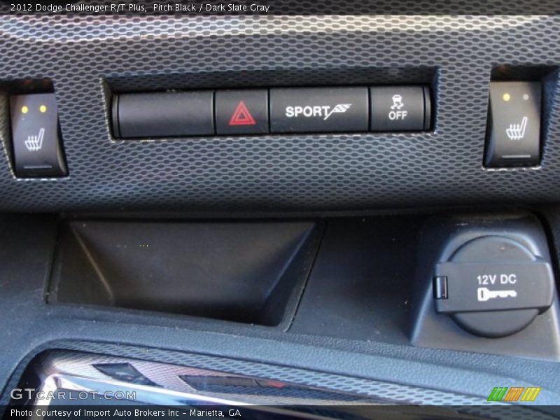 Pitch Black / Dark Slate Gray 2012 Dodge Challenger R/T Plus