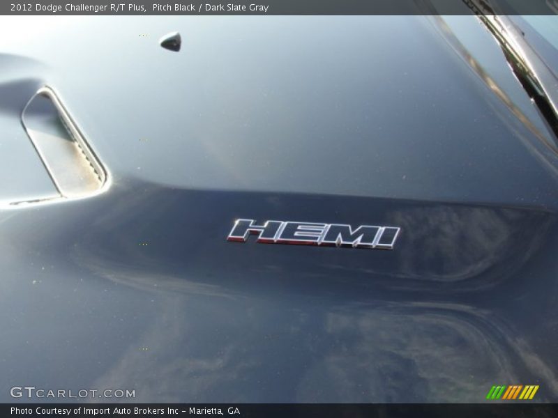 Pitch Black / Dark Slate Gray 2012 Dodge Challenger R/T Plus