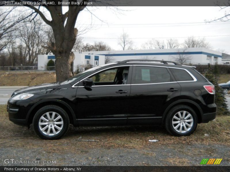 Brilliant Black / Black 2007 Mazda CX-9 Sport AWD
