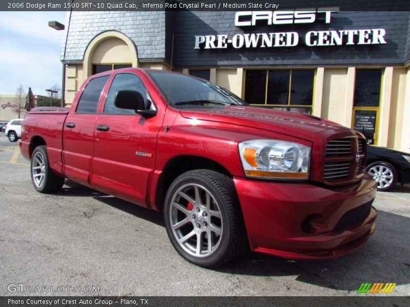 Inferno Red Crystal Pearl / Medium Slate Gray 2006 Dodge Ram 1500 SRT-10 Quad Cab