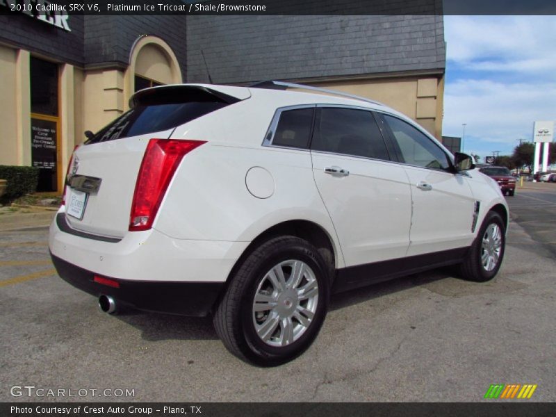 Platinum Ice Tricoat / Shale/Brownstone 2010 Cadillac SRX V6