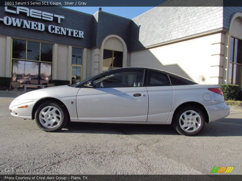 Silver / Gray 2001 Saturn S Series SC1 Coupe