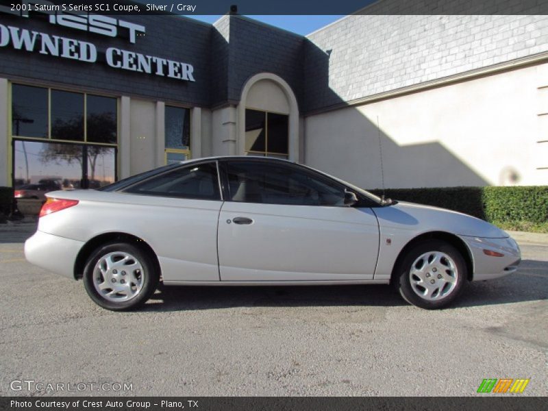 Silver / Gray 2001 Saturn S Series SC1 Coupe