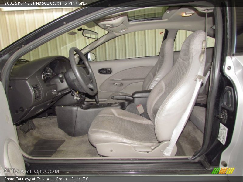 Silver / Gray 2001 Saturn S Series SC1 Coupe