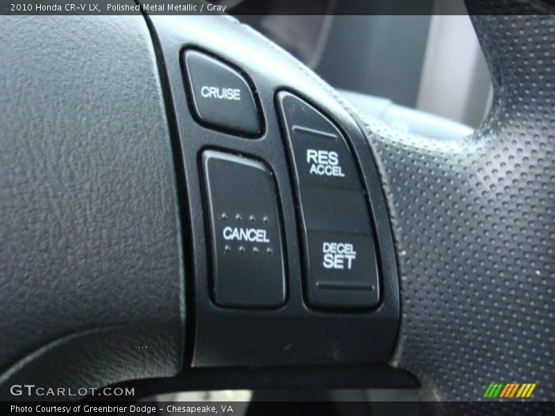 Polished Metal Metallic / Gray 2010 Honda CR-V LX