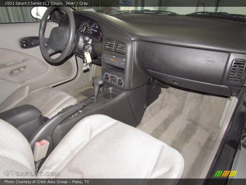Silver / Gray 2001 Saturn S Series SC1 Coupe