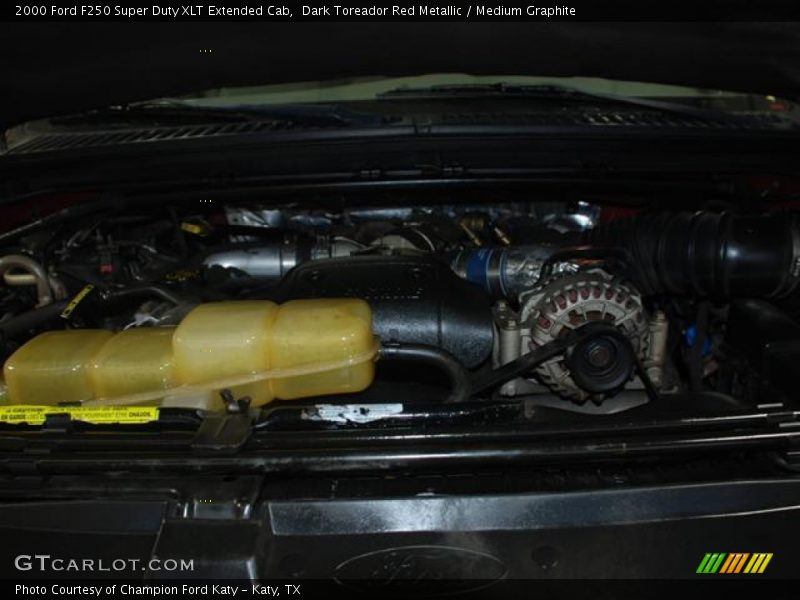 Dark Toreador Red Metallic / Medium Graphite 2000 Ford F250 Super Duty XLT Extended Cab