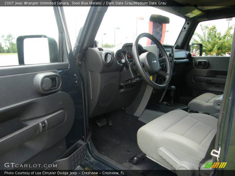 Steel Blue Metallic / Dark Slate Gray/Medium Slate Gray 2007 Jeep Wrangler Unlimited Sahara