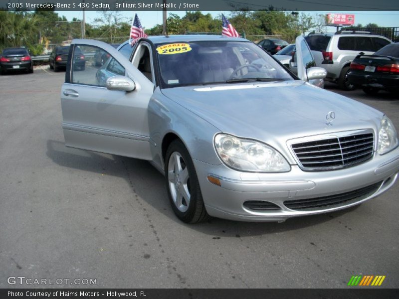 Brilliant Silver Metallic / Stone 2005 Mercedes-Benz S 430 Sedan