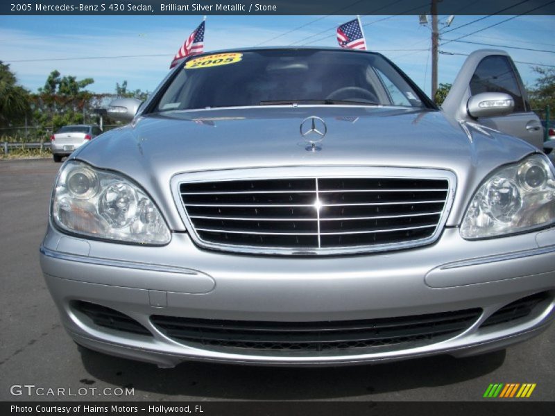 Brilliant Silver Metallic / Stone 2005 Mercedes-Benz S 430 Sedan