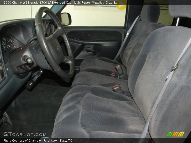 Light Pewter Metallic / Graphite 2000 Chevrolet Silverado 2500 LS Extended Cab