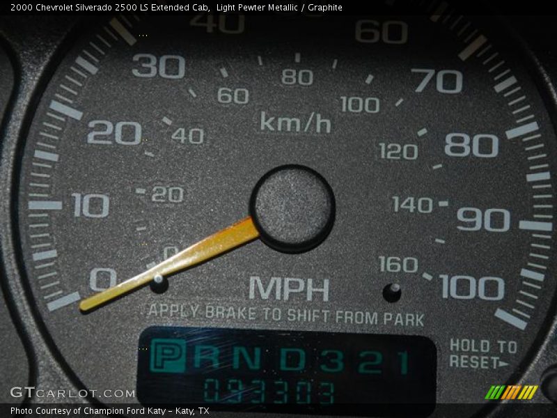 Light Pewter Metallic / Graphite 2000 Chevrolet Silverado 2500 LS Extended Cab