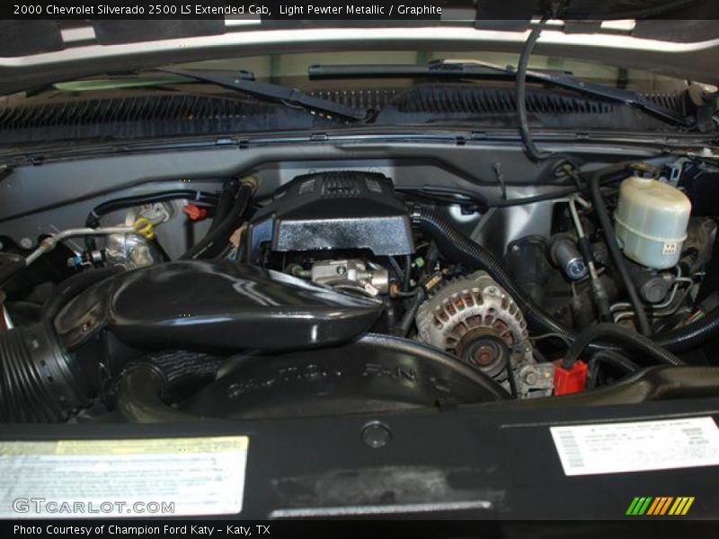 Light Pewter Metallic / Graphite 2000 Chevrolet Silverado 2500 LS Extended Cab